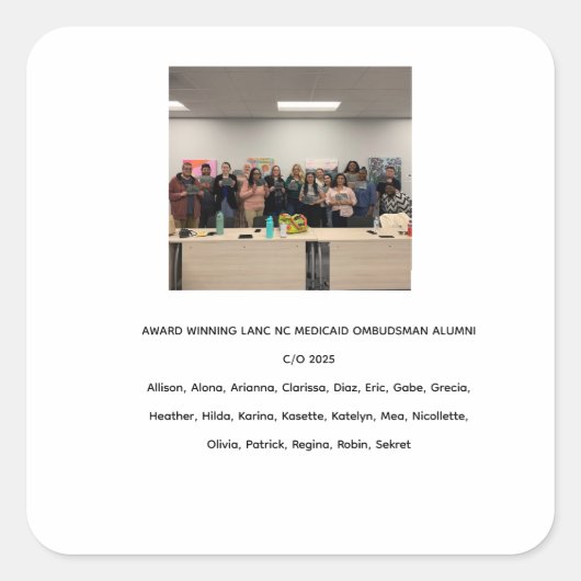 iPhone Case Quadratischer Aufkleber (Vorderseite)