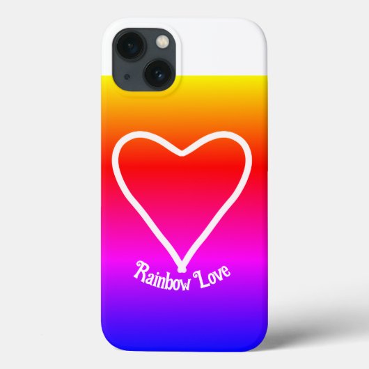 iPhone Case Rainbow Liebe farbenfroh (Rückseite)