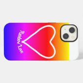 iPhone Case Rainbow Liebe farbenfroh Hülle (Rückseite (Horizontal))