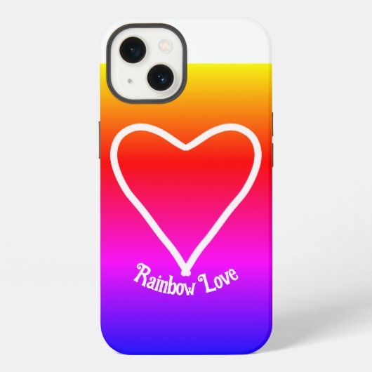 iPhone Case Rainbow Liebe farbenfroh Hülle (Rückseite)