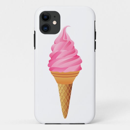 iPhone Case - Rosa Eiscreme (Rückseite)
