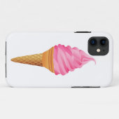 iPhone Case - Rosa Eiscreme (Rückseite (Horizontal))