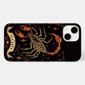 iPhone Case Scorpio Celestial Zodiac Art (Rückseite (Horizontal))
