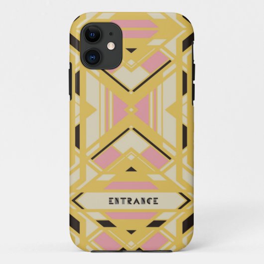 iPhone case SE/5/5s (Gold)[Art Deco] (Rückseite)