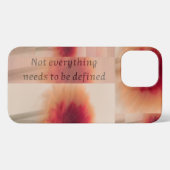 iPhone Case | Soft Floral Quote Aesthetic iPhone Hülle (Rückseite (Horizontal))