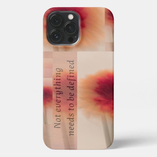 iPhone Case | Soft Floral Quote Aesthetic iPhone Hülle (Rückseite)