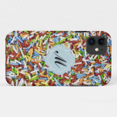 iPhone Case Sprinkles farbenfrohe, cremefarbene ro (Rückseite (Horizontal))