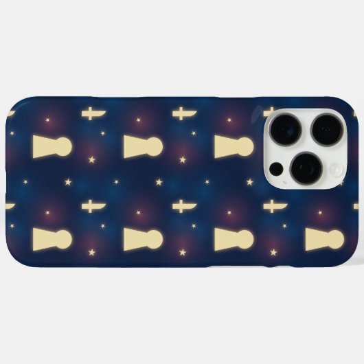 IPhone Case Starry Night Knife Keyhole Pattern (Rückseite (Horizontal))