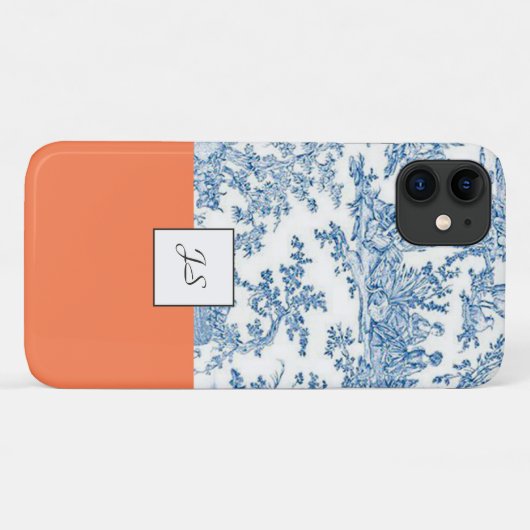 iPhone Case - Toile de Jouy (Rückseite (Horizontal))