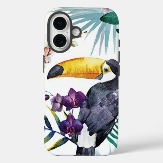 iPhone Case - Tropischer Vogel (Rückseite)