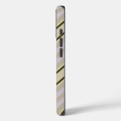 Iphone Case Vertikal Stripe gelb HAMbWG (Rückseite / Links)
