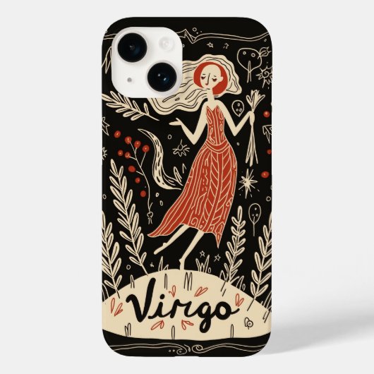 iPhone Case Virgo Celestial Zodiac Art (Rückseite)