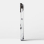 iPhone Case - Weiß-braunes Schwarz (Rückseite / Links)