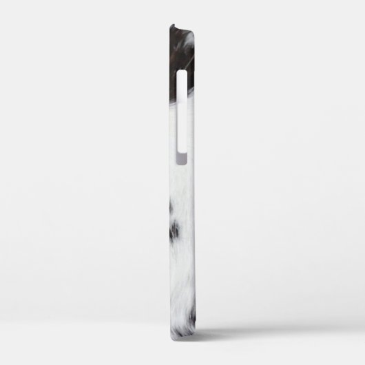 iPhone Case - Weiß-braunes Schwarz (Rückseite / Links)