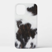 iPhone Case - Weiß-braunes Schwarz (Rückseite)
