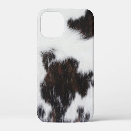iPhone Case - Weiß-braunes Schwarz (Rückseite)