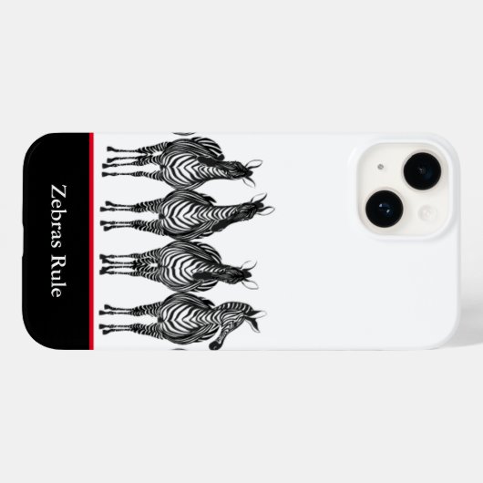 iPhone Case-Zebras-Regel Case-Mate iPhone Hülle (Rückseite (Horizontal))