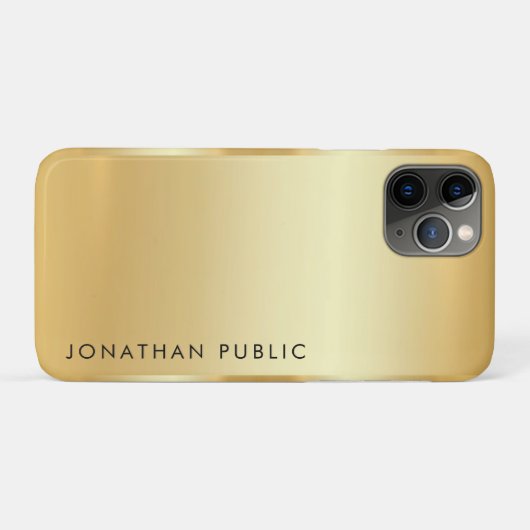 iPhone Cases Imitate Gold Glamour Trendy Moderne (Rückseite (Horizontal))