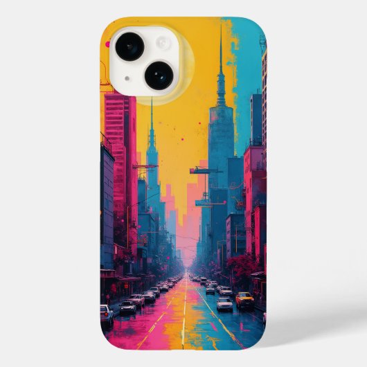 iPhone Cases (lebendiges Stadtbild) (Rückseite)