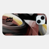 iPhone Cases Trend Abstrakt Schwarz-weiß Powdery (Rückseite (Horizontal))