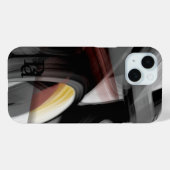 iPhone Cases Trend Abstrakt Schwarz-weiß Powdery (Rückseite (Horizontal))