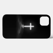 iPhone Christlich Cross in the Mist Case-Mate iPhone Hülle (Rückseite (Horizontal))