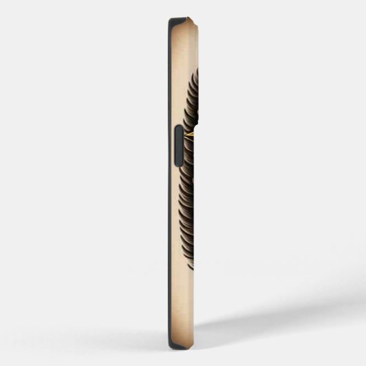 iPhone Cover Gold schwarz (Rückseite / Rechts)