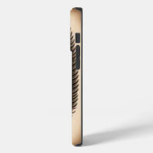 iPhone Cover Gold schwarz (Rückseite / Links)