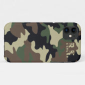 iPhone Custom Forest Camouflage Case (Rückseite (Horizontal))