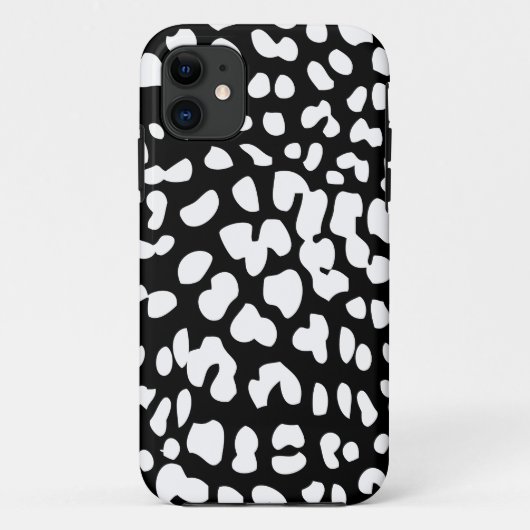 iPhone-Druck mit schwarzem und weißem Leopard 5 Fa Case-Mate iPhone Hülle (Rückseite)