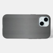 iPhone - Dunkles Brushed Metal Case-Mate iPhone Hülle (Rückseite (Horizontal))