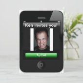 iPhone Einladung (Stehend Vorderseite)