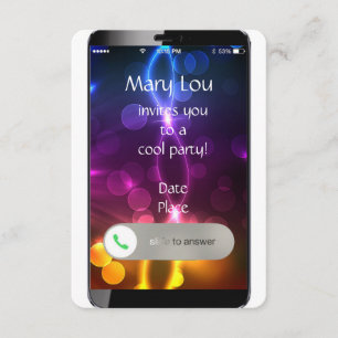 iPhone-Einladung mit benutzerdefiniertem Hintergru Einladung