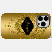 iPhone Elegant Classy Gold Black Case-Mate iPhone Hülle (Rückseite (Horizontal))