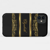 iPhone Elegant Klasse Gold Floral Case-Mate iPhone Hülle (Rückseite (Horizontal))