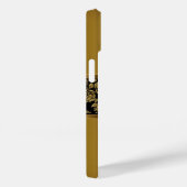 iPhone Elegant Klasse Gold Schwarze Blüte Case-Mate iPhone Hülle (Rückseite / Rechts)