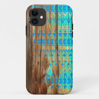 iPhone Fall hölzerner aztekischer hölzerner iPhone Case-Mate iPhone Hülle