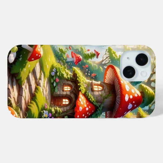 iPhone-Fall in Mushroom City Case-Mate iPhone Hülle (Rückseite (Horizontal))