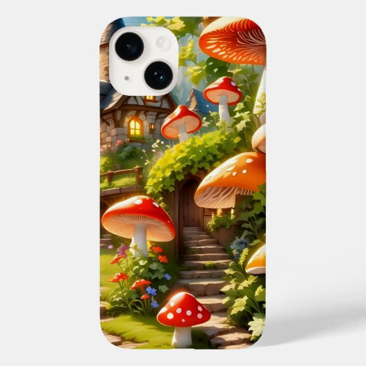 iPhone-Fall in Mushroom City Case-Mate iPhone Hülle (Rückseite)