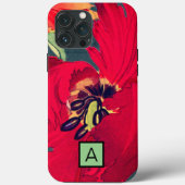 IPHONE FALL JAPANESE POPPY CUSTOM INITIAL Case-Mate iPhone HÜLLE (Rückseite)