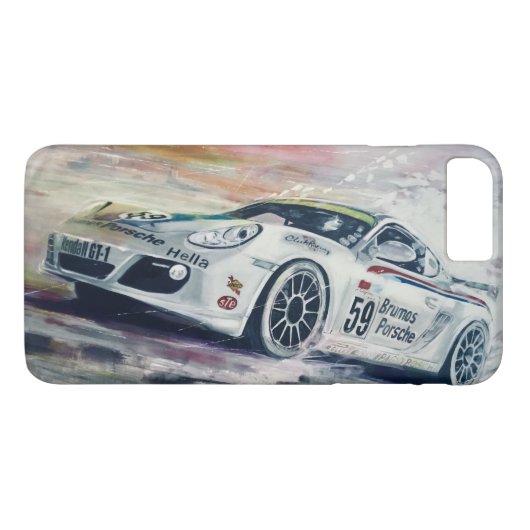 iPhone Fall mit Brumos Porsche Malen Case-Mate iPhone Hülle (Rückseite (Horizontal))