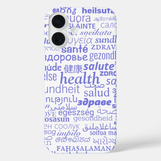iPhone-Fall mit Gesundheitstext Case-Mate iPhone Hülle (Rückseite)