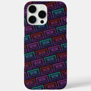 IPhone Fall mit Neon Multicolor-Kassettenmuster 16 Pro Max Hülle