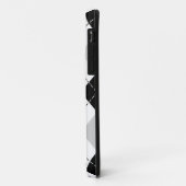 iPhone-Fall mit Schwarz-weißer und grauer Raute 5 Case-Mate iPhone Hülle (Hinten/Links)
