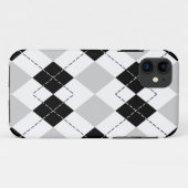 iPhone-Fall mit Schwarz-weißer und grauer Raute 5 Case-Mate iPhone Hülle (Rückseite (Horizontal))