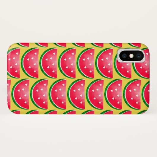 iPhone Fall mit Stück der Wassermelone Case-Mate iPhone Hülle (Rückseite (Horizontal))