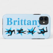 IPHONE-FALL PERSONALISIERT GYMNASTICS BLAUE STAR Case-Mate iPhone HÜLLE (Rückseite (Horizontal))