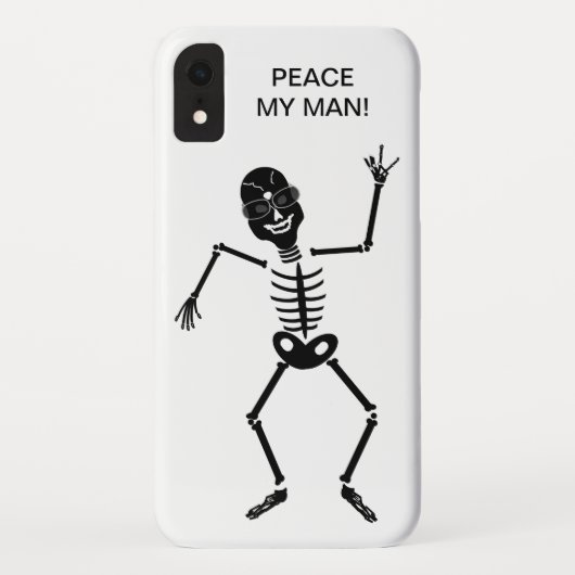 IPhone Fall, Skeleton Haltenfriedenssymbol Case-Mate iPhone Hülle (Rückseite)