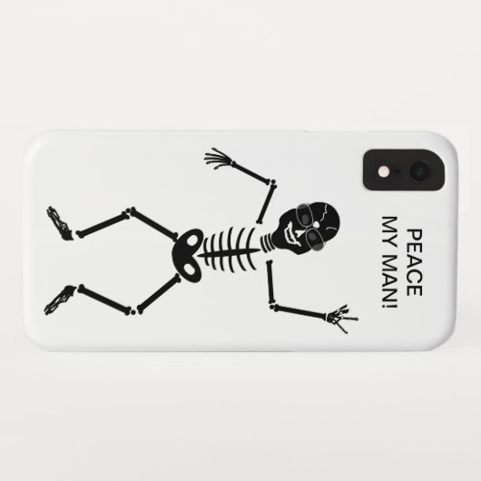 IPhone Fall, Skeleton Haltenfriedenssymbol Case-Mate iPhone Hülle (Rückseite (Horizontal))