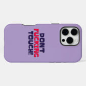 iPhone Fälle Don't Touch! iPhone Hülle (Rückseite (Horizontal))